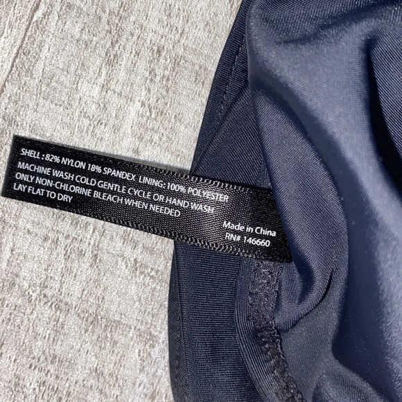 Kimi & Kai maternity black one piece swimsuit size XLarge - Picture 8 of 9